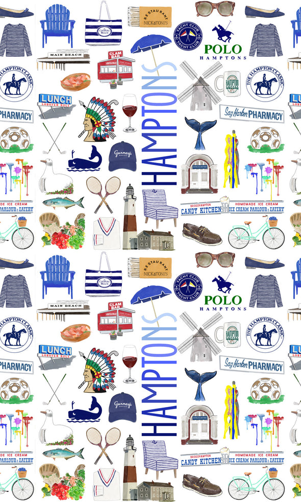 Iconic Hamptons Watercolor Gift Wrap
