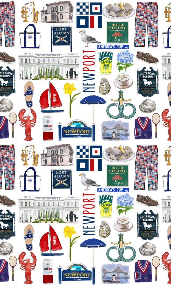 8 oz Iconic Newport, Rhode Island Ice Cream, Soup, Favor Cup - Set of 12