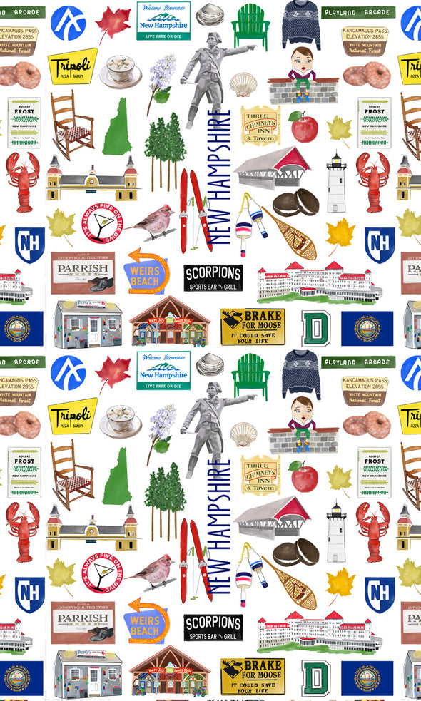 Iconic New Hampshire Hot/Cold Paper Party Cups - 3 sizes - Set of 12