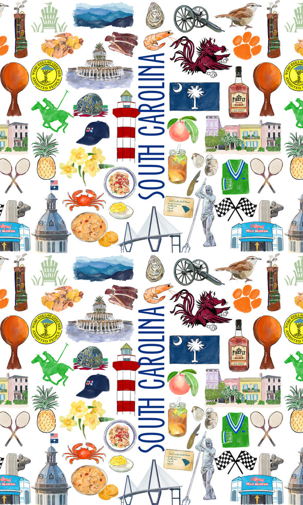 8 oz Iconic South Carolina Ice Cream, Soup, Favor Cup - Set of 12