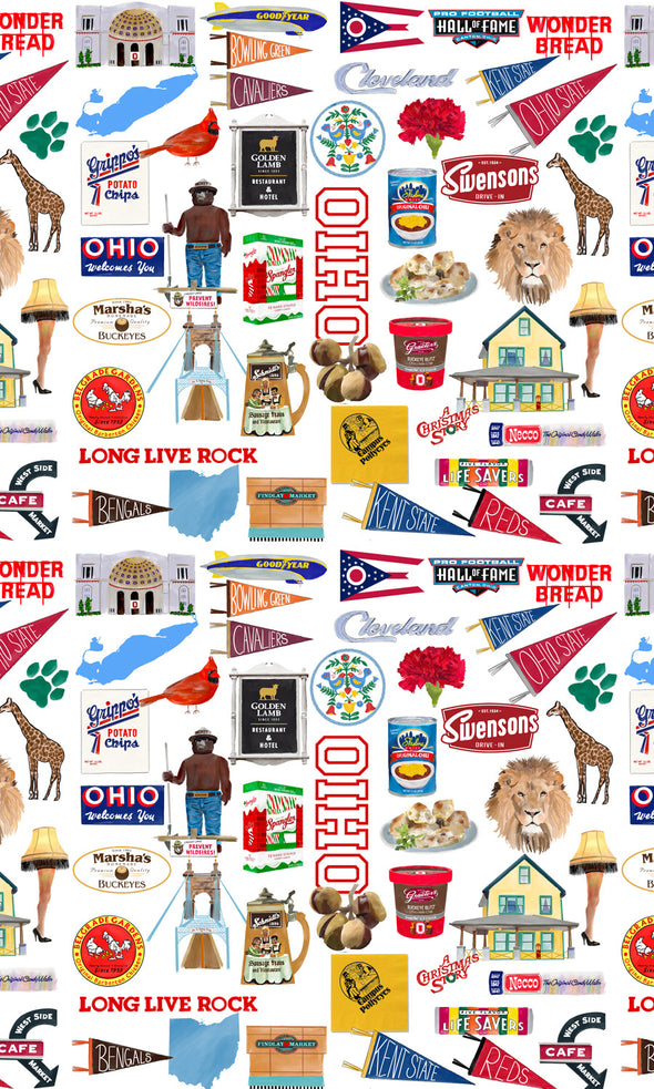 Iconic Ohio Watercolor Ceramic Mug