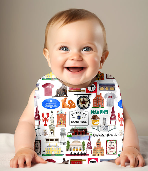 Cambridge, Massachusetts baby bib