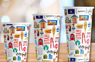 Iconic Utah Hot/Cold Paper Party Cups - 3 sizes - Set of 12