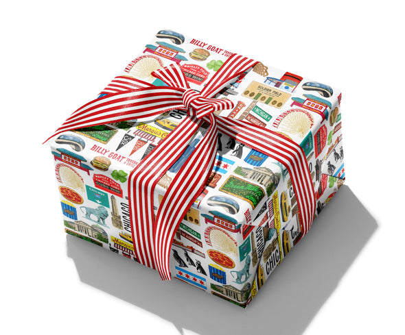 Iconic Chicago Watercolor Gift Wrap
