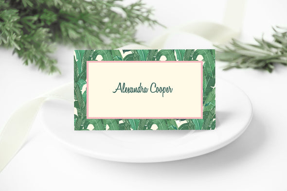 Banana Leaf Place Cards