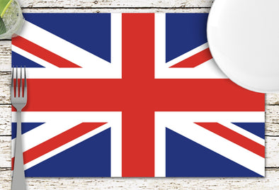 Union Jack Disposable Paper Placemats - tear-away pad of 24