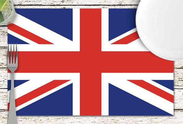 Union Jack Disposable Paper Placemats - tear-away pad of 24