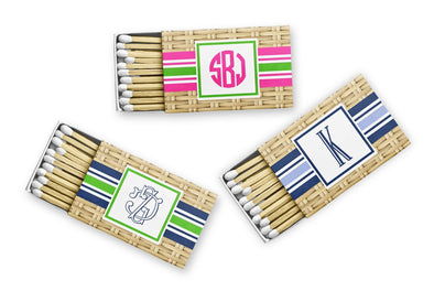 Wicker Print and Striped Matches
