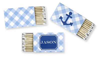 Blue Gingham Matches