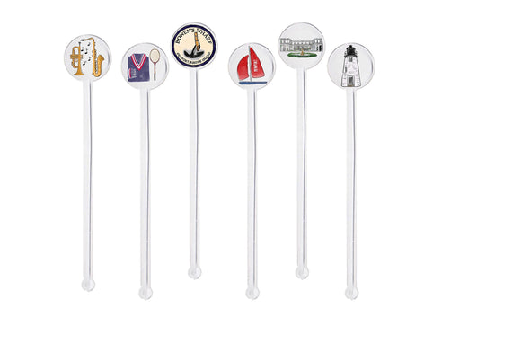 Iconic Newport, Rhode Island Swizzle Sticks - Set of 12