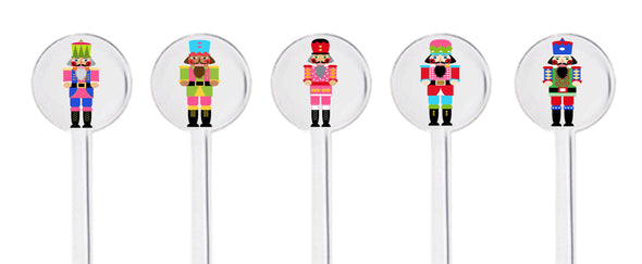 Nutcracker Swizzle Sticks - Set of 10