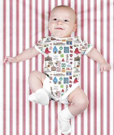 Iconic Boston, MA Baby Bodysuit