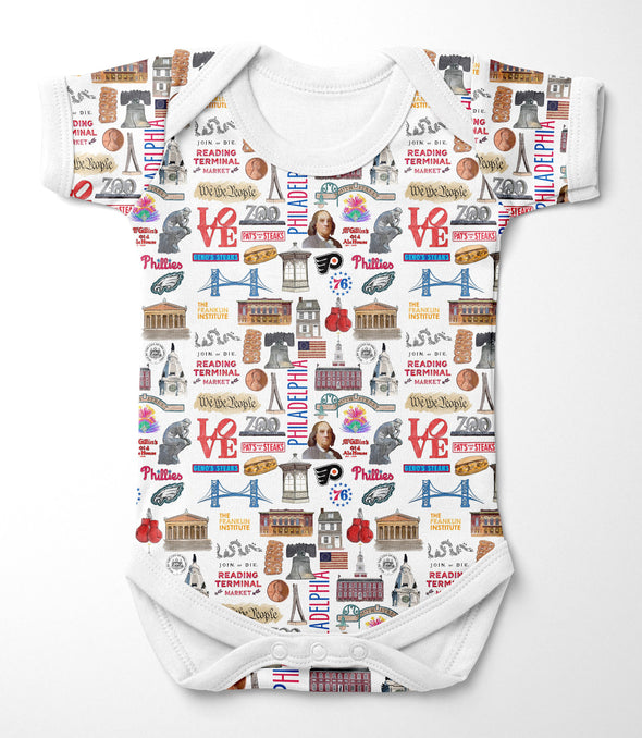 Iconic Philadelphia Baby  Bodysuit