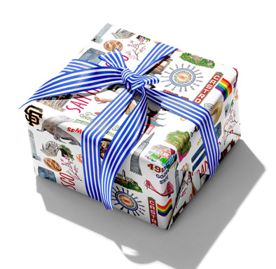 Iconic San Francisco Watercolor Gift Wrap