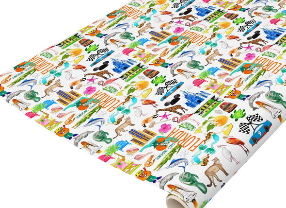 Iconic Florida Watercolor Gift Wrap