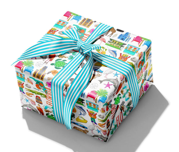 Iconic Florida Watercolor Gift Wrap
