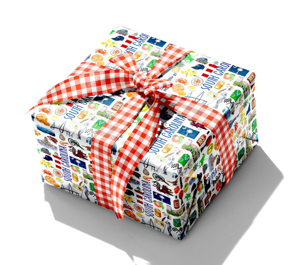 Iconic South Carolina Watercolor Gift Wrap