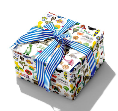 Iconic California Watercolor Gift Wrap