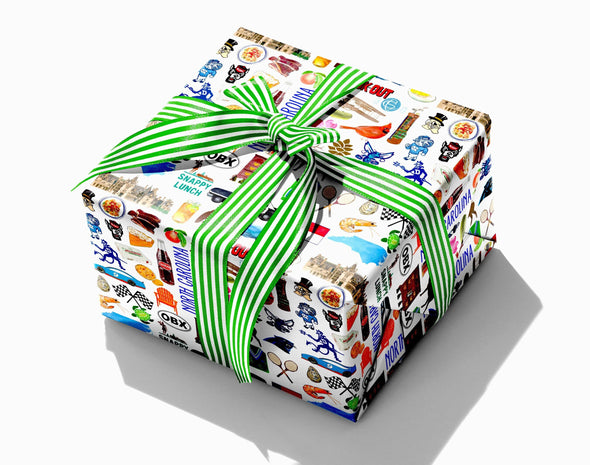 Iconic North Carolina Watercolor Gift Wrap