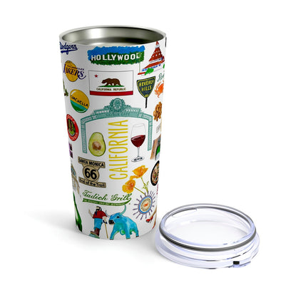 Iconic California Watercolor 20 ounce Stainless Steel Hot/Cold Cup