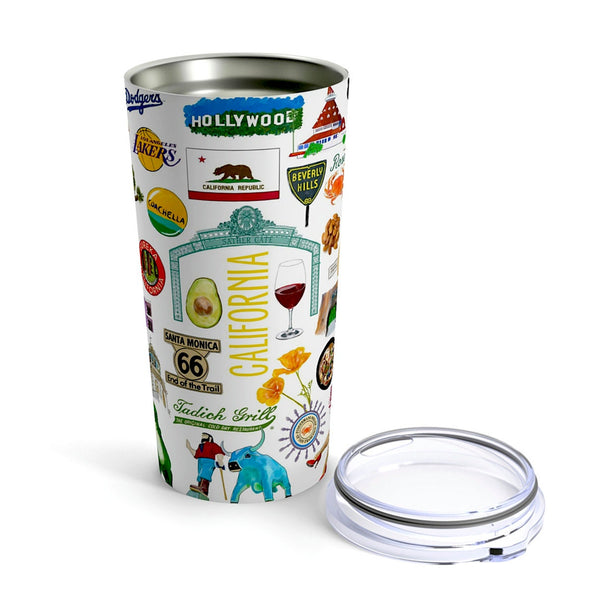 Iconic California Watercolor 20 ounce Stainless Steel Hot/Cold Cup