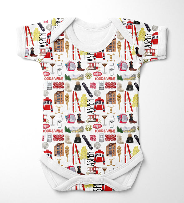 Iconic Aspen Colorado Baby  Bodysuit