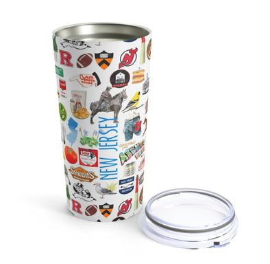 Iconic New Jersey Watercolor 20 ounce Stainless Steel Hot/Cold Cup