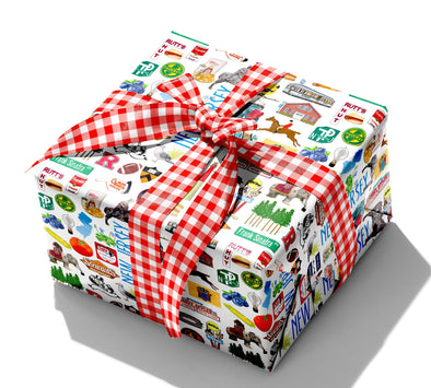Iconic New Jersey Watercolor Gift Wrap