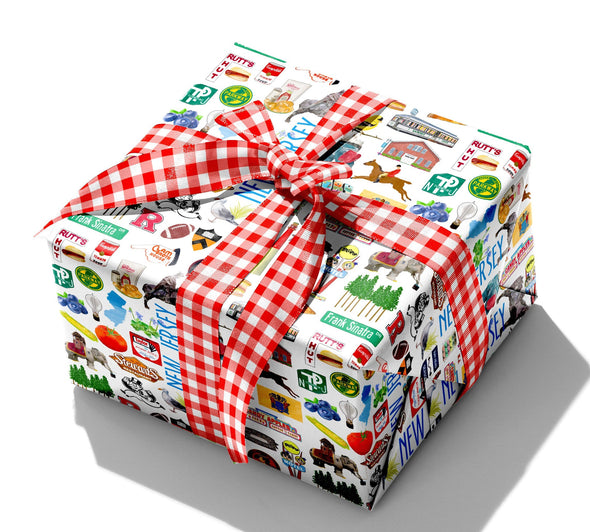 Iconic New Jersey Watercolor Gift Wrap