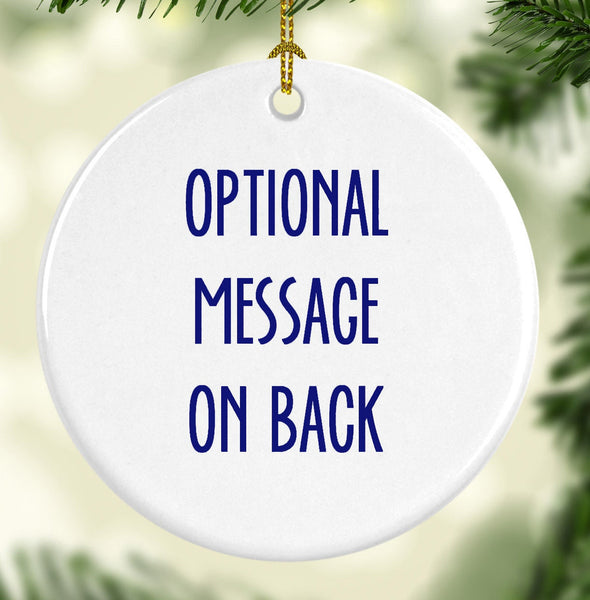 San Francisco Cable Car Round Porcelain Ornament