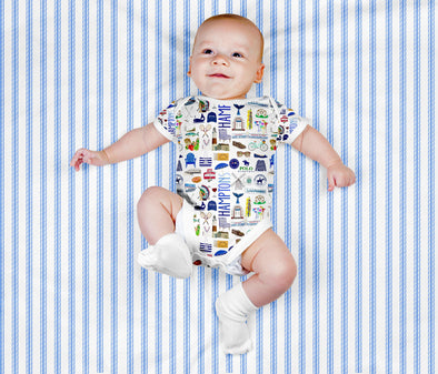 Iconic Hamptons NY Baby  Bodysuit