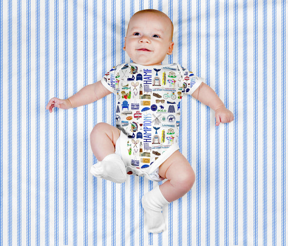 Iconic Hamptons NY Baby  Bodysuit