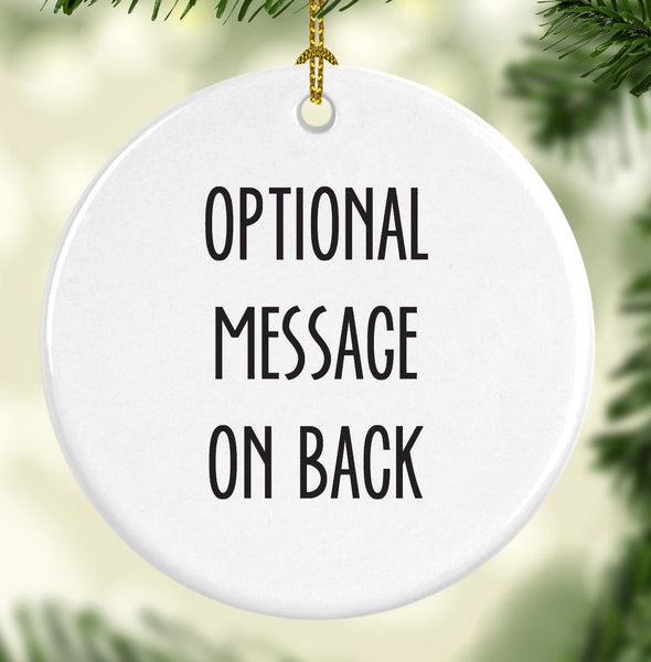 Florida Southernmost Point Round Porcelain Ornament