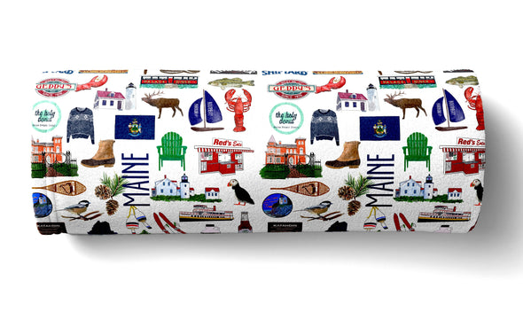 Iconic Maine Baby Blanket