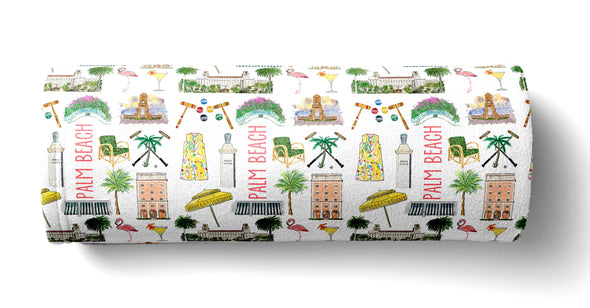 Iconic Palm Beach Baby Blanket