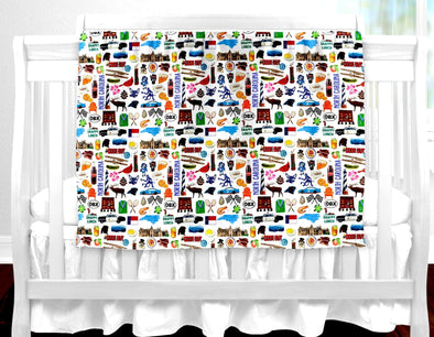 Iconic North Carolina Baby Blanket
