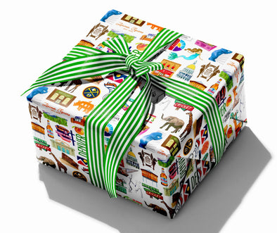 Iconic Denver Colorado Watercolor Gift Wrap