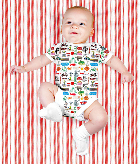 Iconic Portland Oregon Baby  Bodysuit
