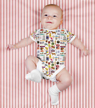 Iconic Maryland Baby  Bodysuit