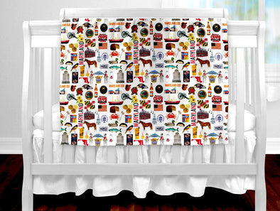 Iconic Maryland Baby Blanket