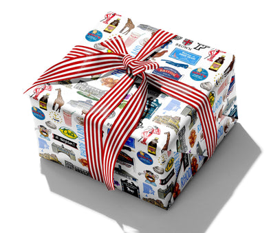 Iconic Rhode Island Watercolor Gift Wrap