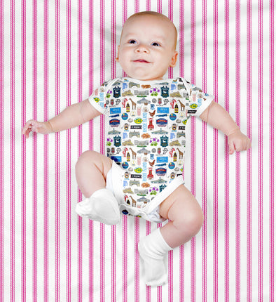 Iconic Rhode Island Baby  Bodysuit