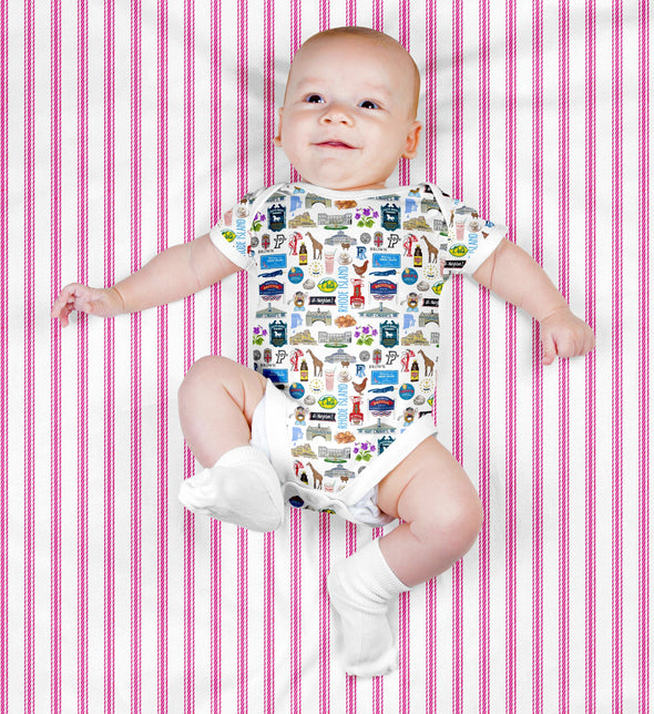 Iconic Rhode Island Baby  Bodysuit