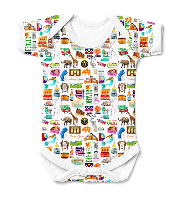 Iconic Denver Colorado Baby  Bodysuit