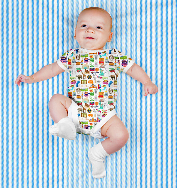 Iconic Denver Colorado Baby  Bodysuit