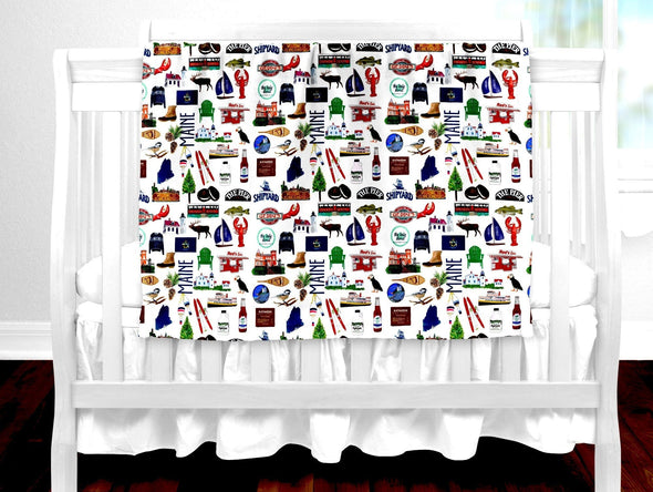 Iconic Maine Baby Blanket