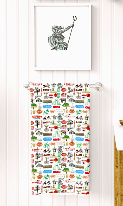 Iconic Portland Oregon towel