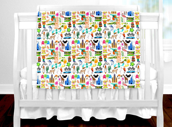 Iconic Florida Baby Blanket