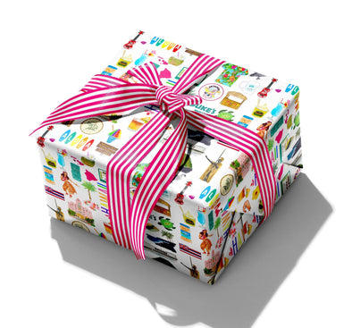 Iconic Hawaii Watercolor Gift Wrap