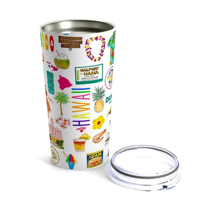Iconic Hawaii Watercolor 20 ounce Stainless Steel Hot/Cold Cup